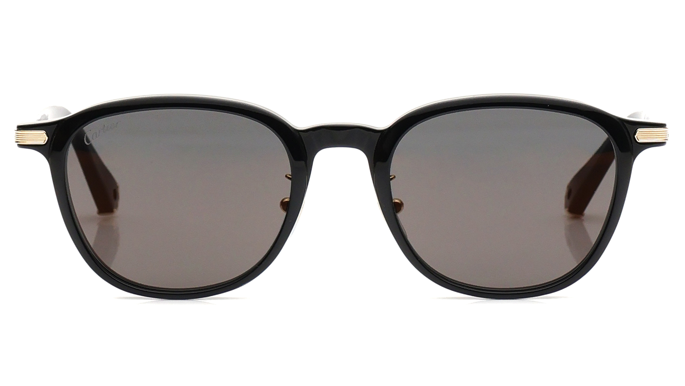 Image 1 of Grey Round Sunglasses for Men from Cartier Available at Titan Eye+