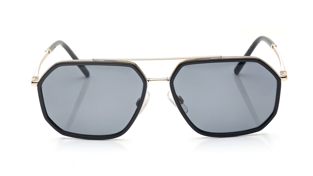 Image 1 of Gold Aviator Sunglasses for Men from Dolce And Gabbana Available at Titan Eye+
