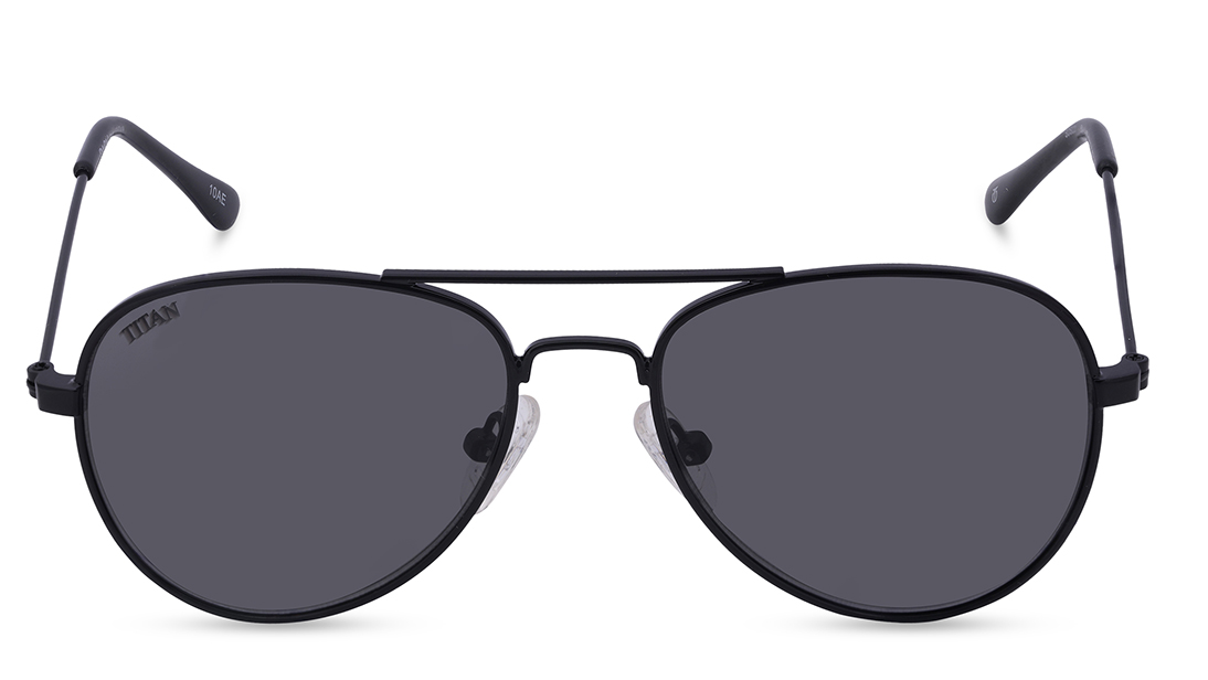 Image 1 of Black Aviator Sunglasses for Kids from Dash Available at Titan Eye+