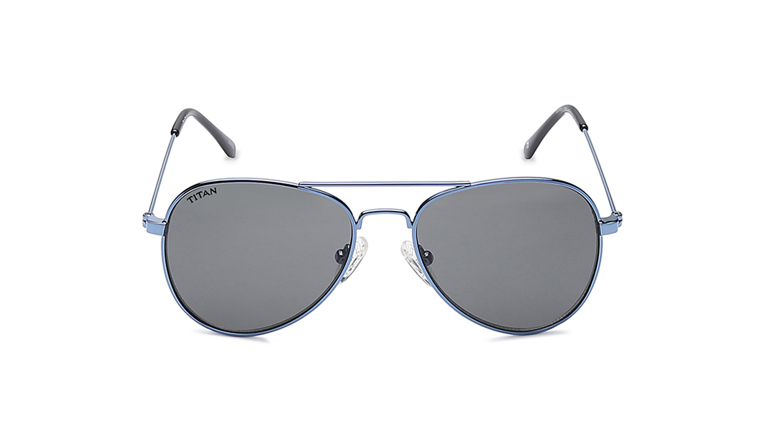 Image 1 of Smoke Aviator Sunglasses for Kids from Dash Available at Titan Eye+