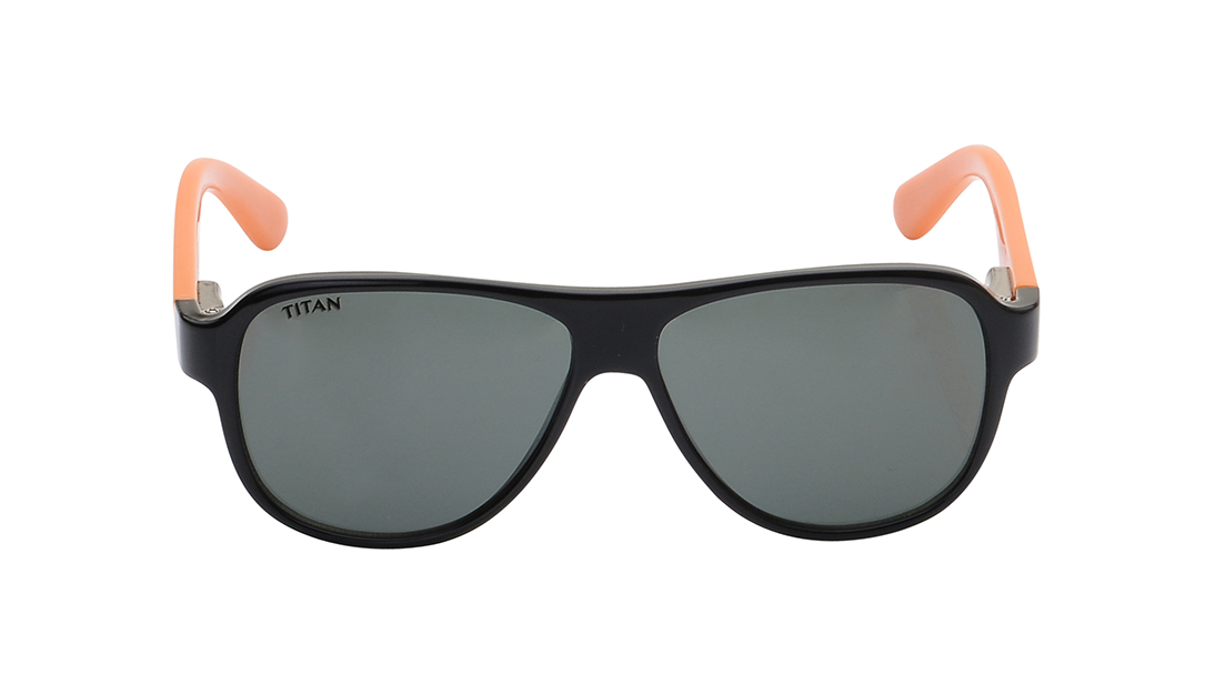 Image 1 of Green Square Sunglasses for Kids from Dash Available at Titan Eye+