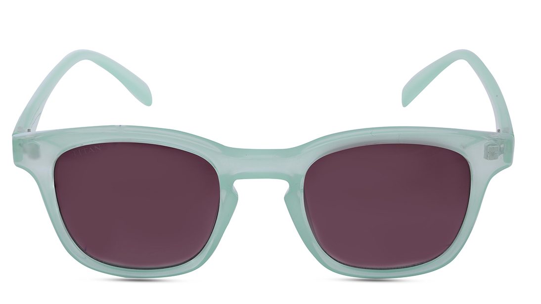 Image 1 of Brown Square Sunglasses for Kids from Dash Available at Titan Eye+