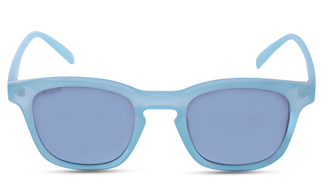 Image 1 of Blue Square Sunglasses for Kids from Dash Available at Titan Eye+