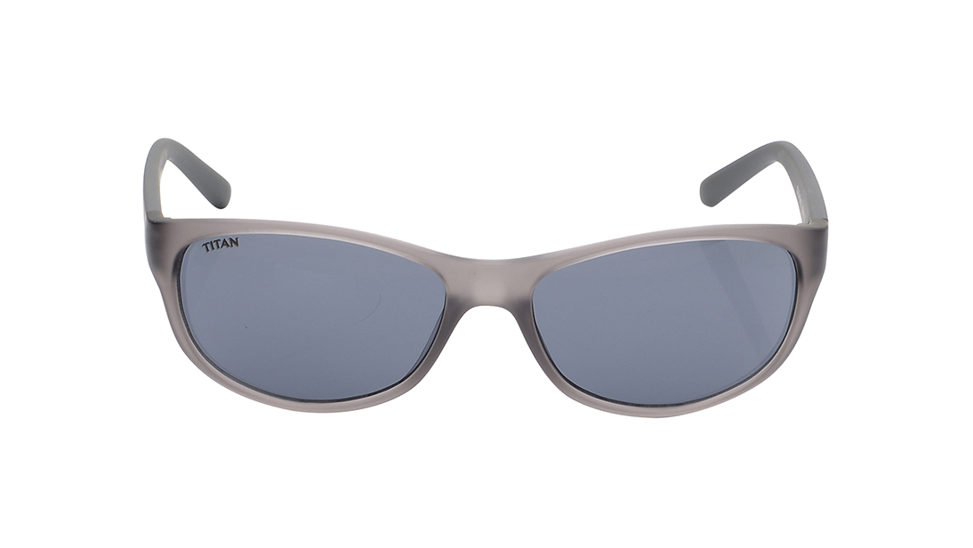 Image 1 of Smoke Oval Sunglasses for Kids from Dash Available at Titan Eye+