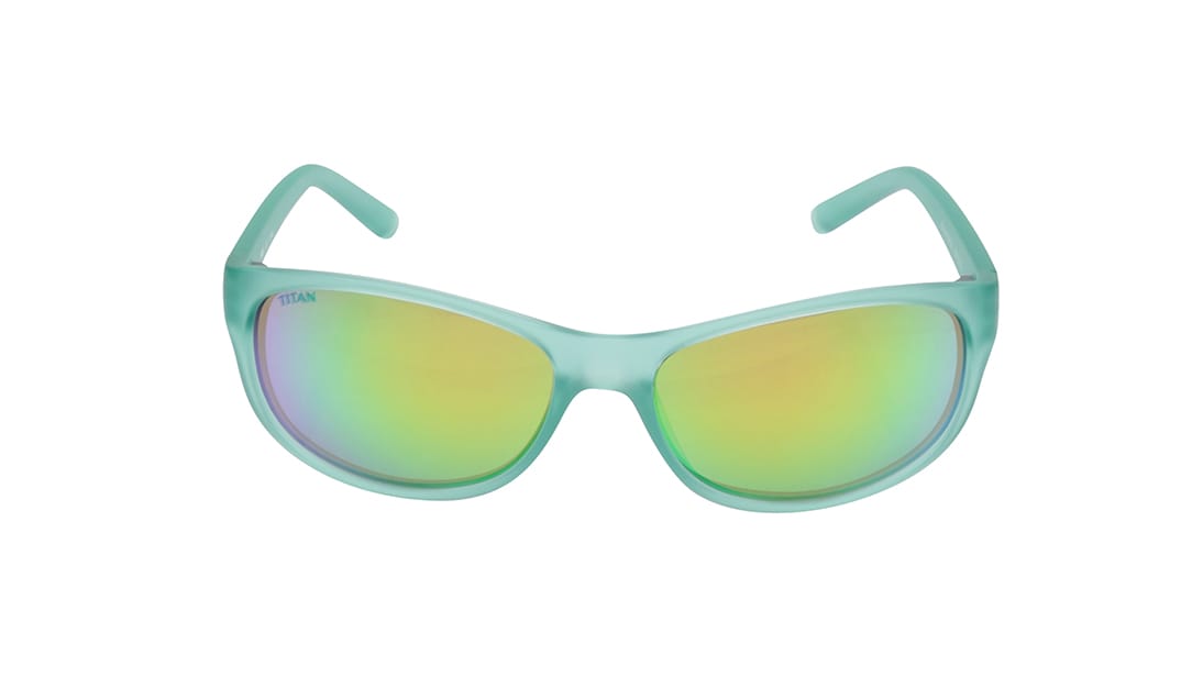 Image 1 of Green Sporty Sunglasses for Kids from Dash Available at Titan Eye+