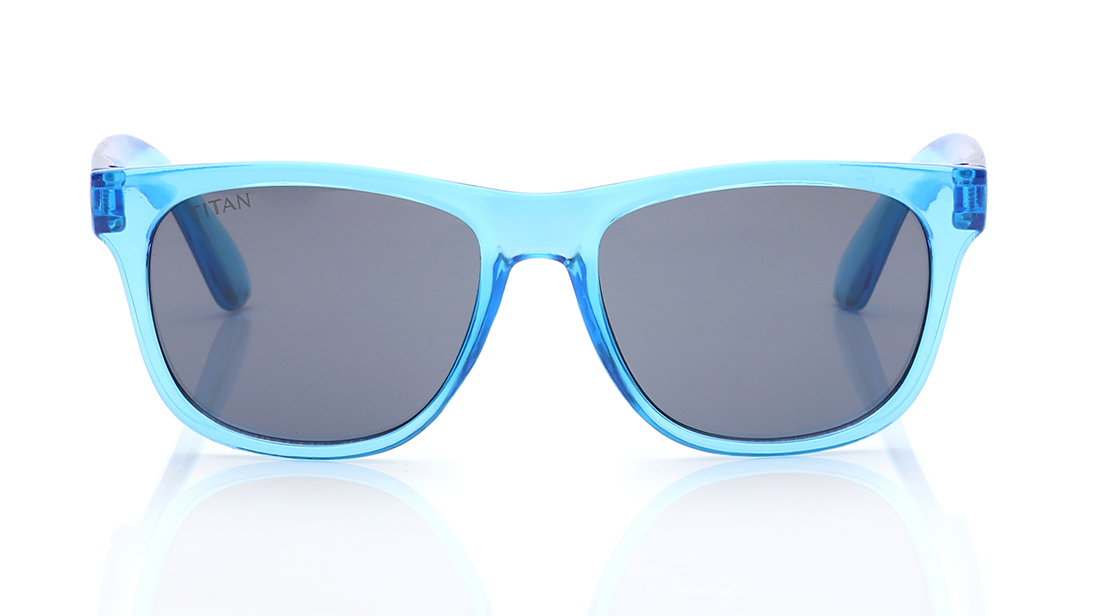 Image 1 of Grey Wayfarer Sunglasses for Kids from Dash Available at Titan Eye+
