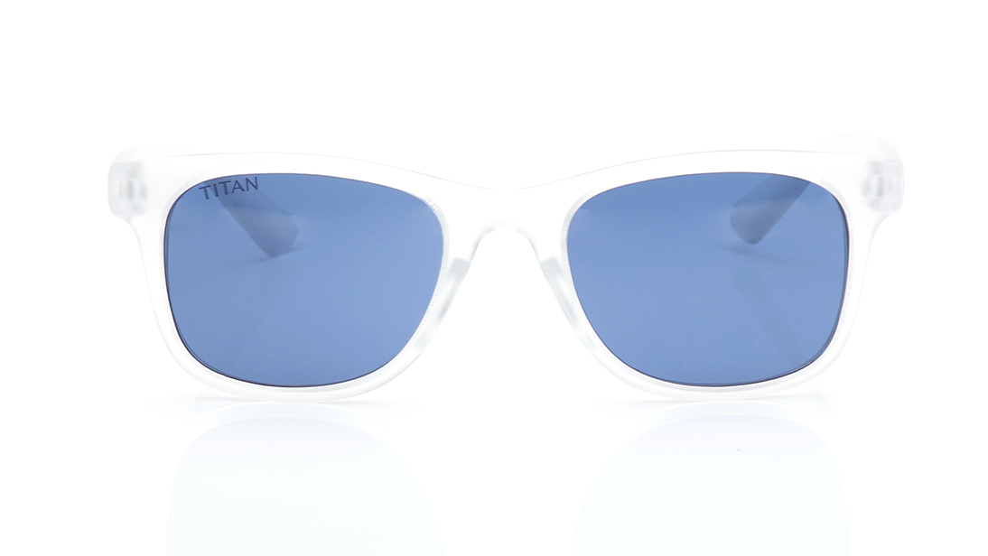 Image 1 of Blue Square Sunglasses for Kids from Dash Available at Titan Eye+