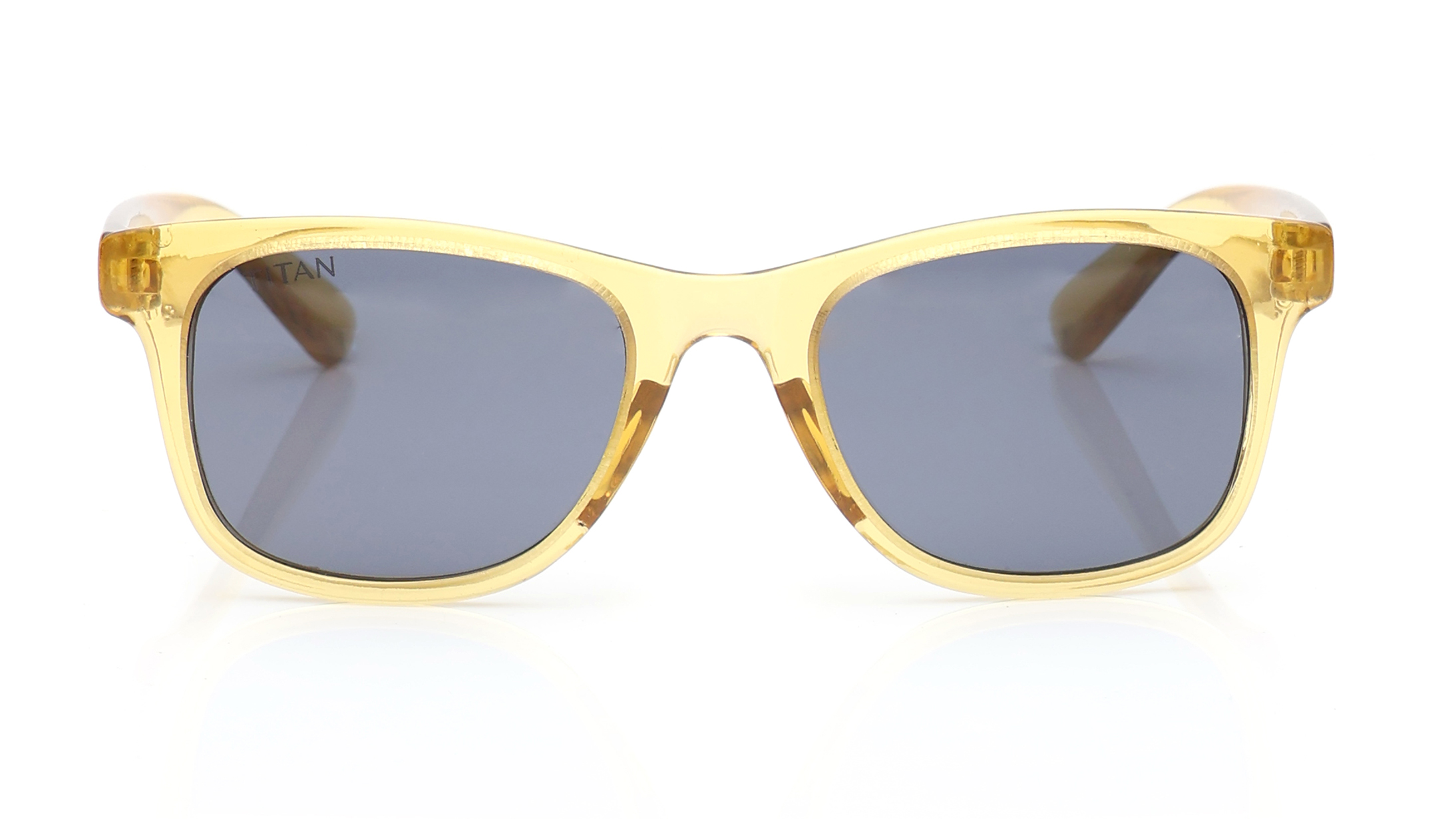 Image 1 of Grey Square Sunglasses for Kids from Fastrack Available at Titan Eye+