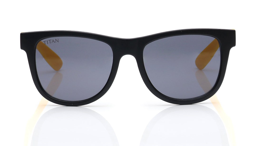 Image 1 of Grey Square Sunglasses for Kids from Dash Available at Titan Eye+