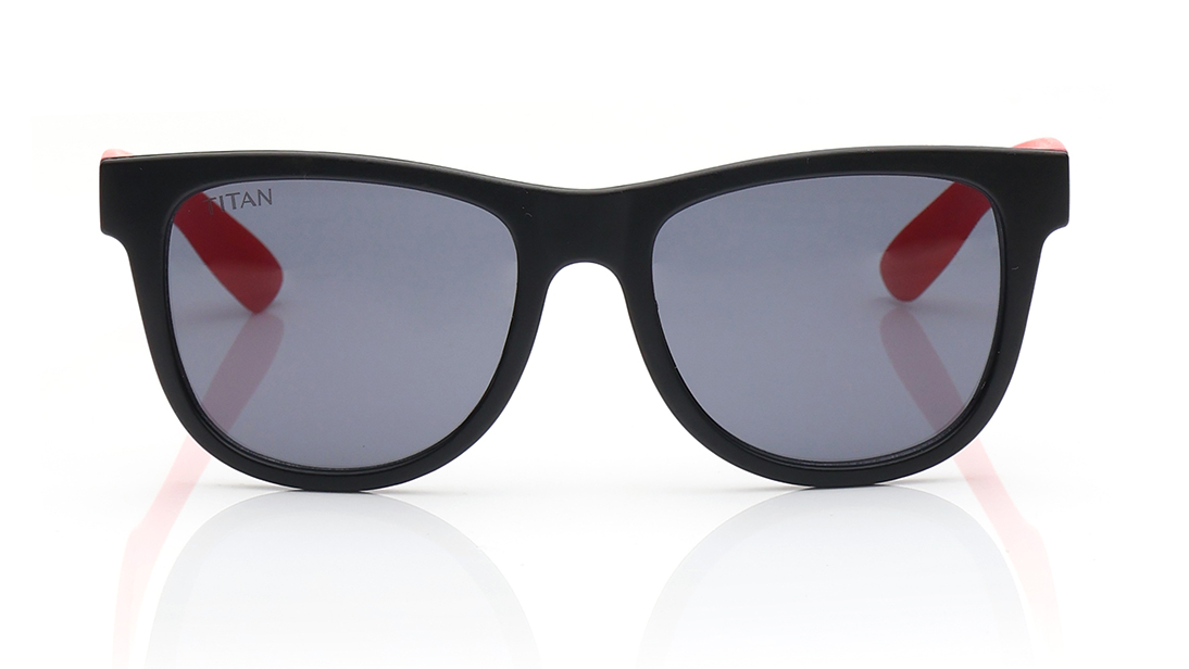 Image 1 of Grey Square Sunglasses for Kids from Dash Available at Titan Eye+