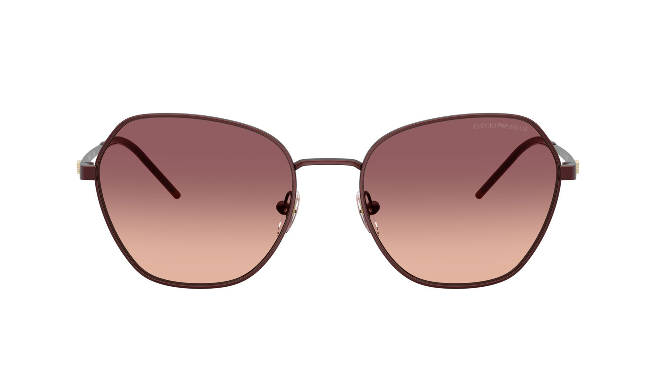 Image 1 of Pink Irregular Sunglasses for Women from Emporio Armani Available at Titan Eye+