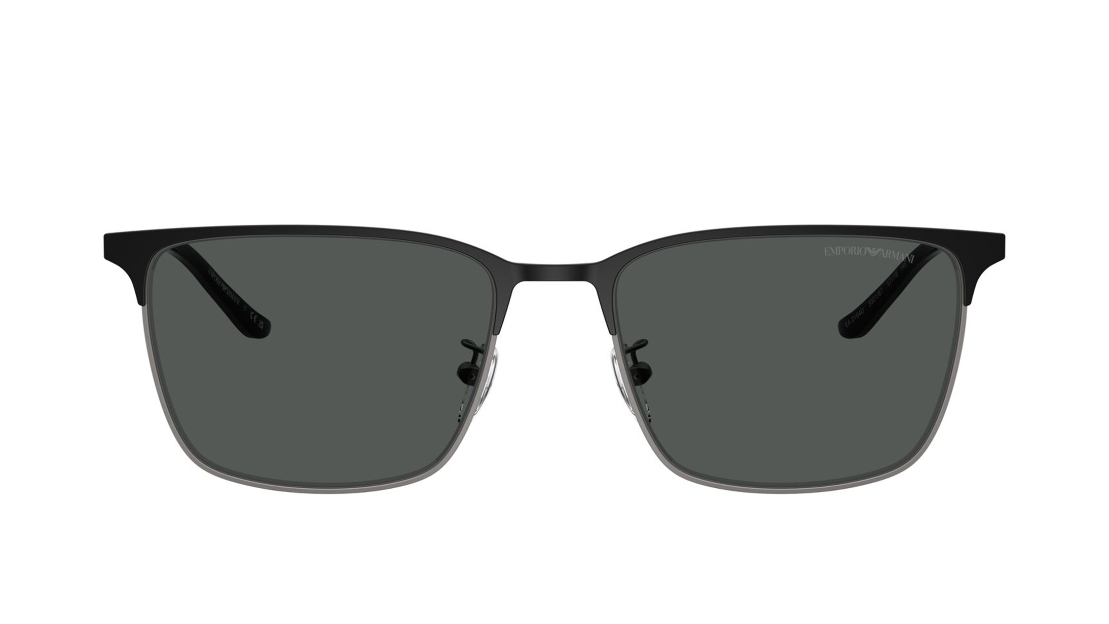 Image 1 of Grey Rectangle Sunglasses for Men from Emporio Armani Available at Titan Eye+