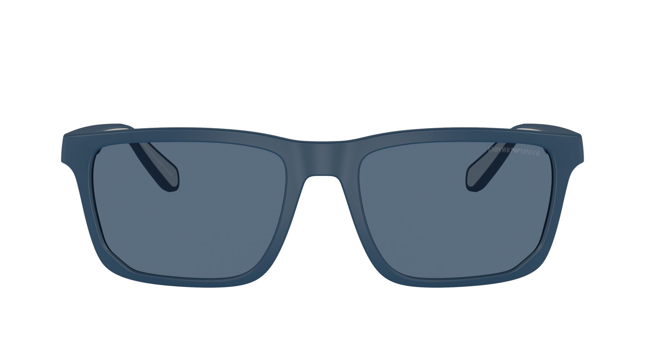 Image 1 of Blue Rectangle Sunglasses for Men from Emporio Armani Available at Titan Eye+