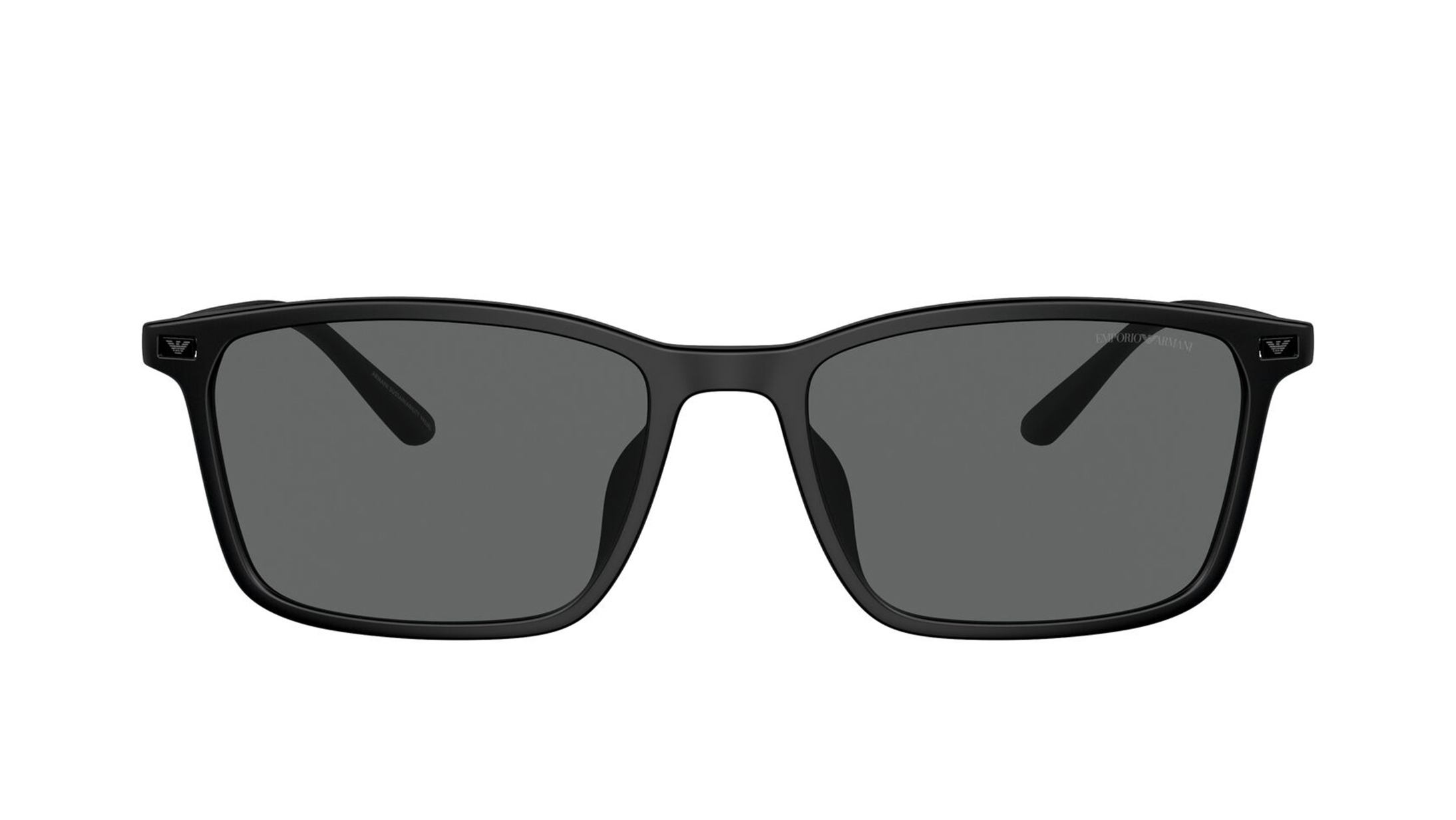 Image 1 of Grey Rectangle Sunglasses for Men from Emporio Armani Available at Titan Eye+
