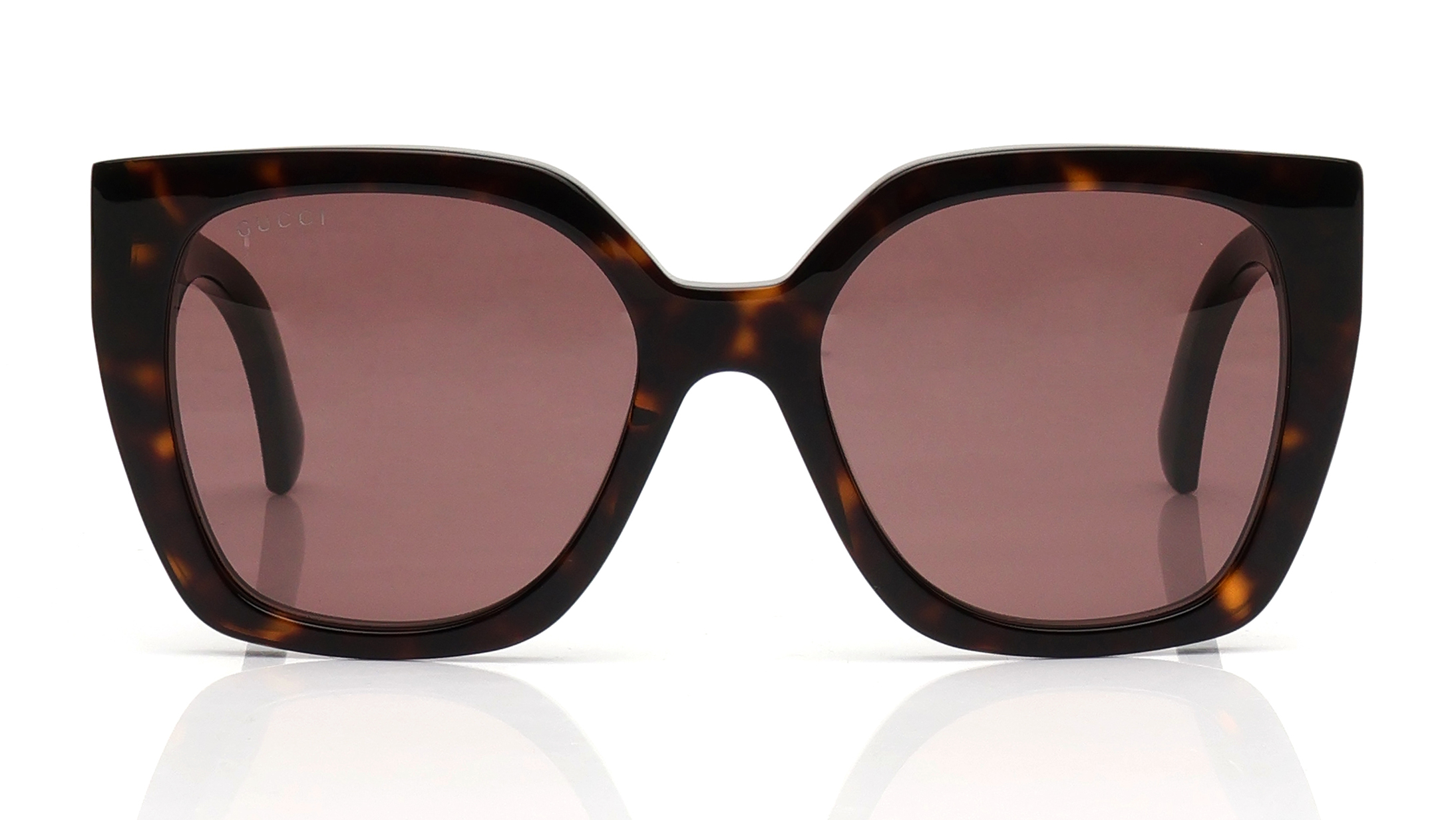 Image 1 of Brown Butterfly Sunglasses for Women from Gucci Available at Titan Eye+