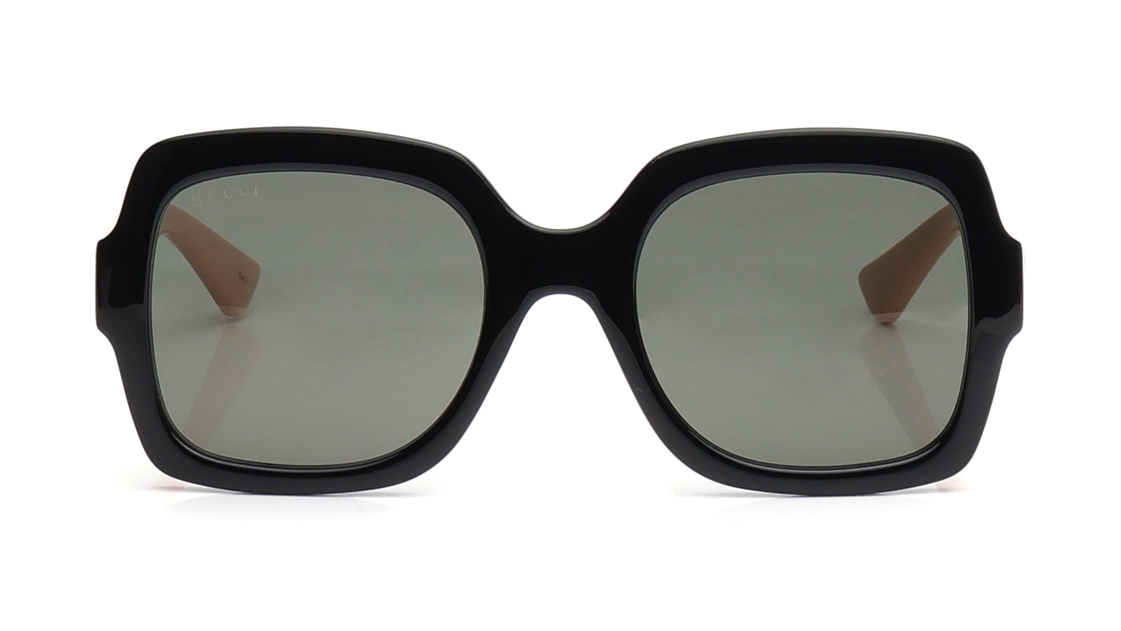 Image 1 of Grey Square Sunglasses for Women from Gucci Available at Titan Eye+