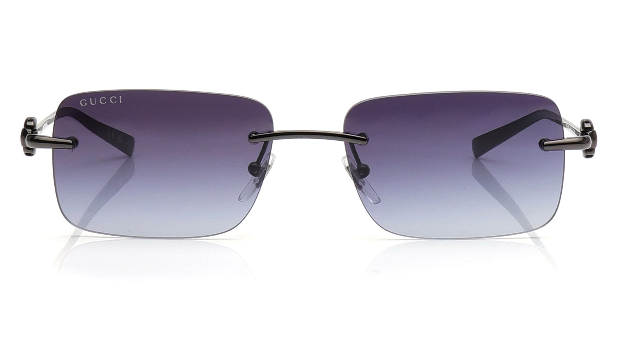 Image 1 of Blue Rectangle Eyeglasses for Men from Gucci Available at Titan Eye+