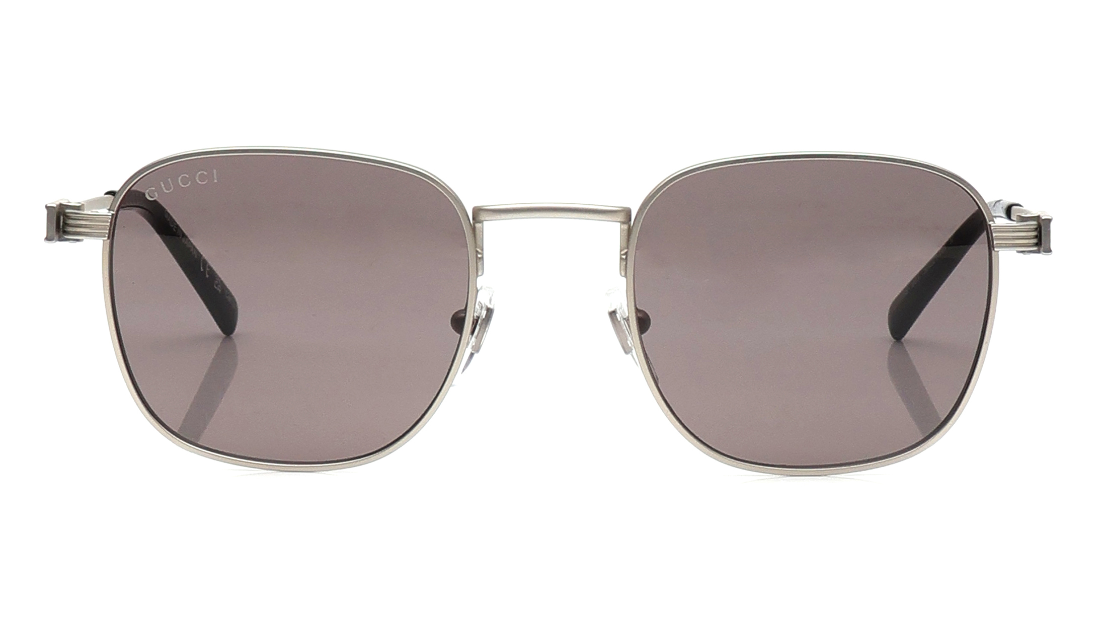 Image 1 of Grey Round Sunglasses for Men from Gucci Available at Titan Eye+