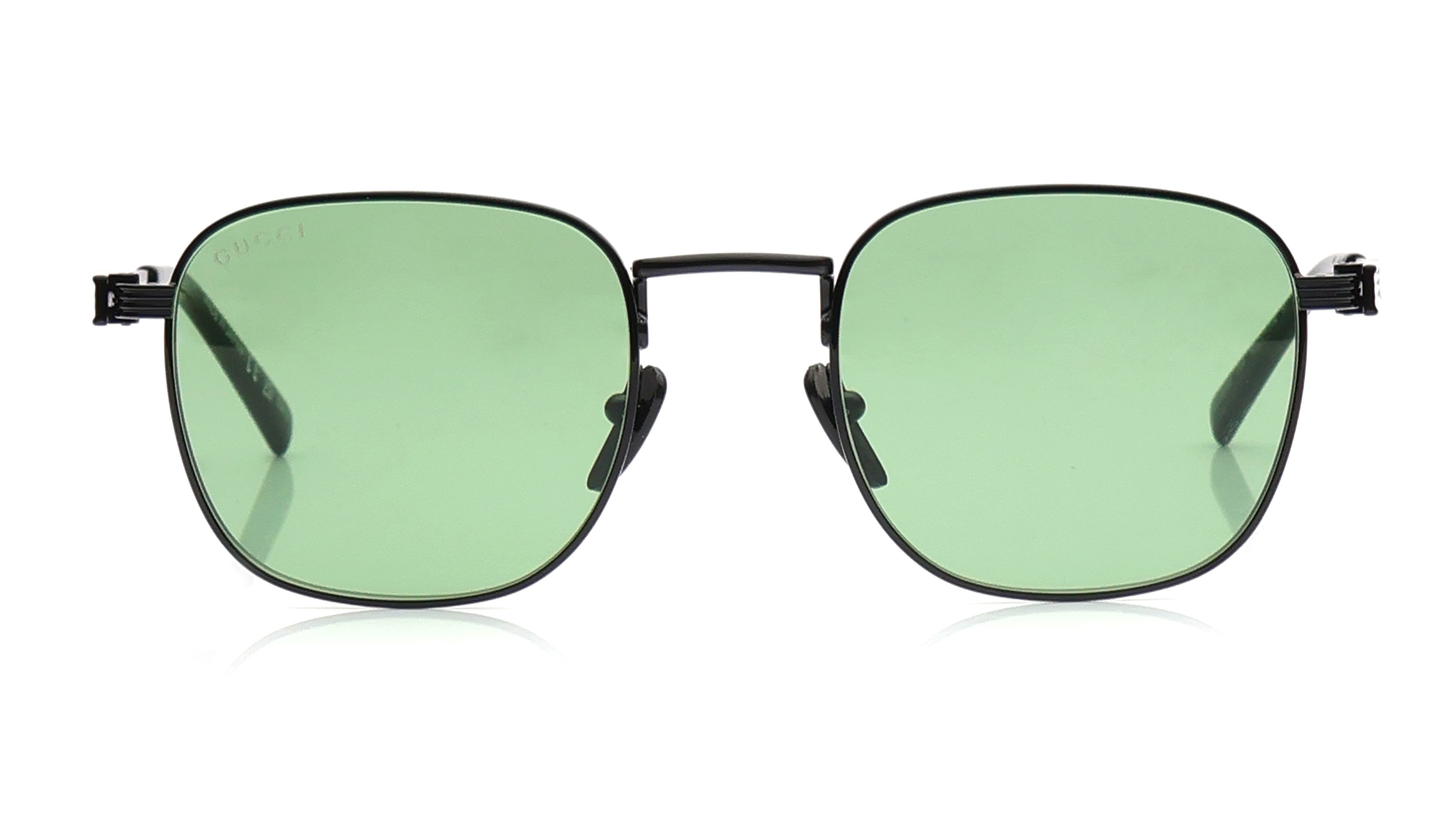 Image 1 of Green Round Eyeglasses for Men from Gucci Available at Titan Eye+