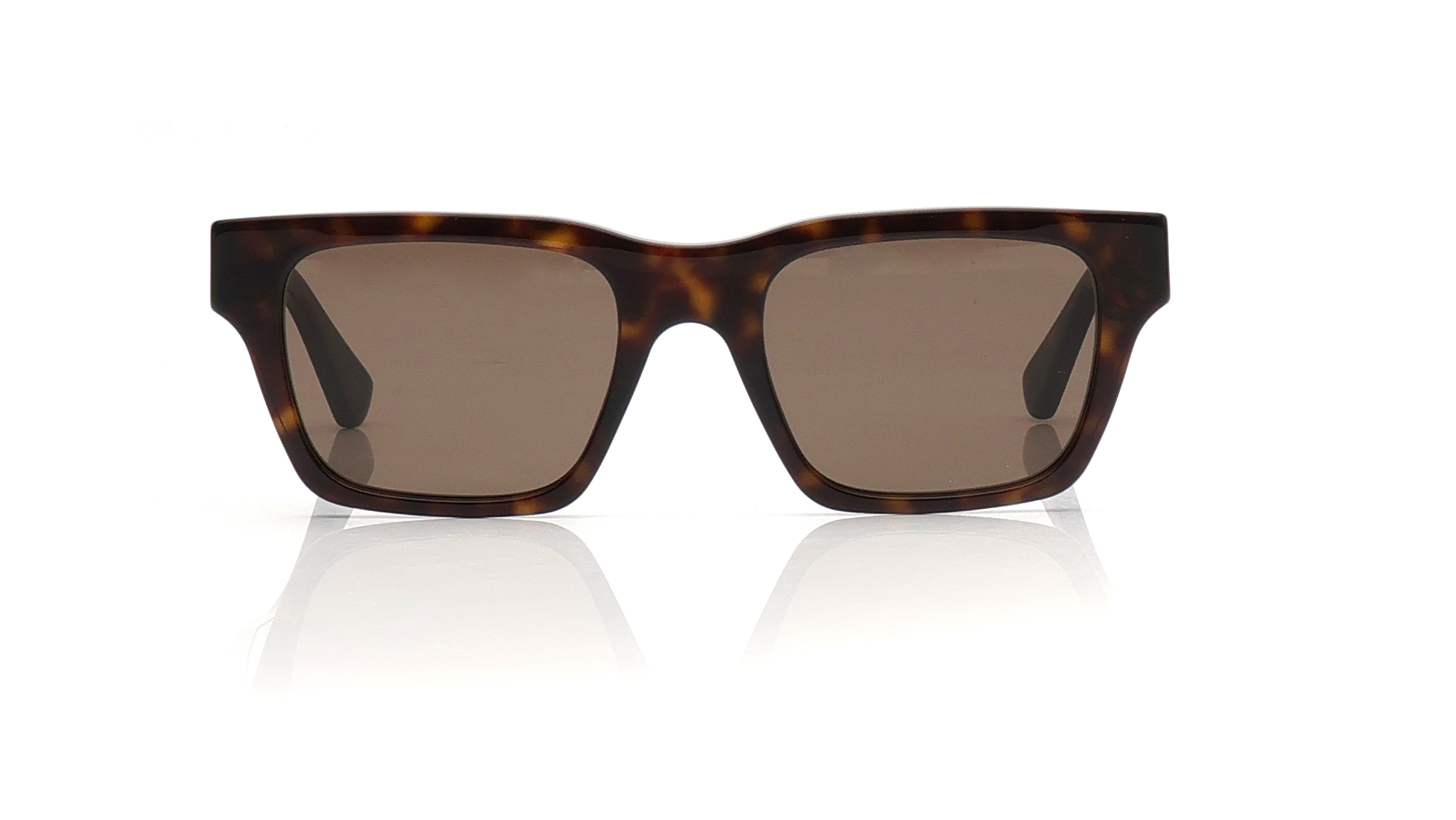 Image 1 of Brown Rectangle Sunglasses for Men from Gucci Available at Titan Eye+