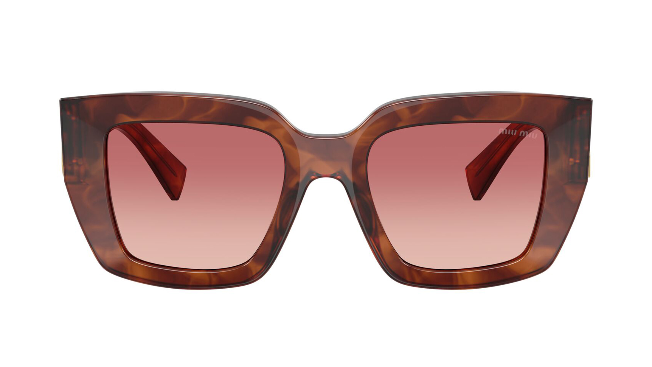 Image 1 of Pink Square Sunglasses for Women from Miu Miu Available at Titan Eye+