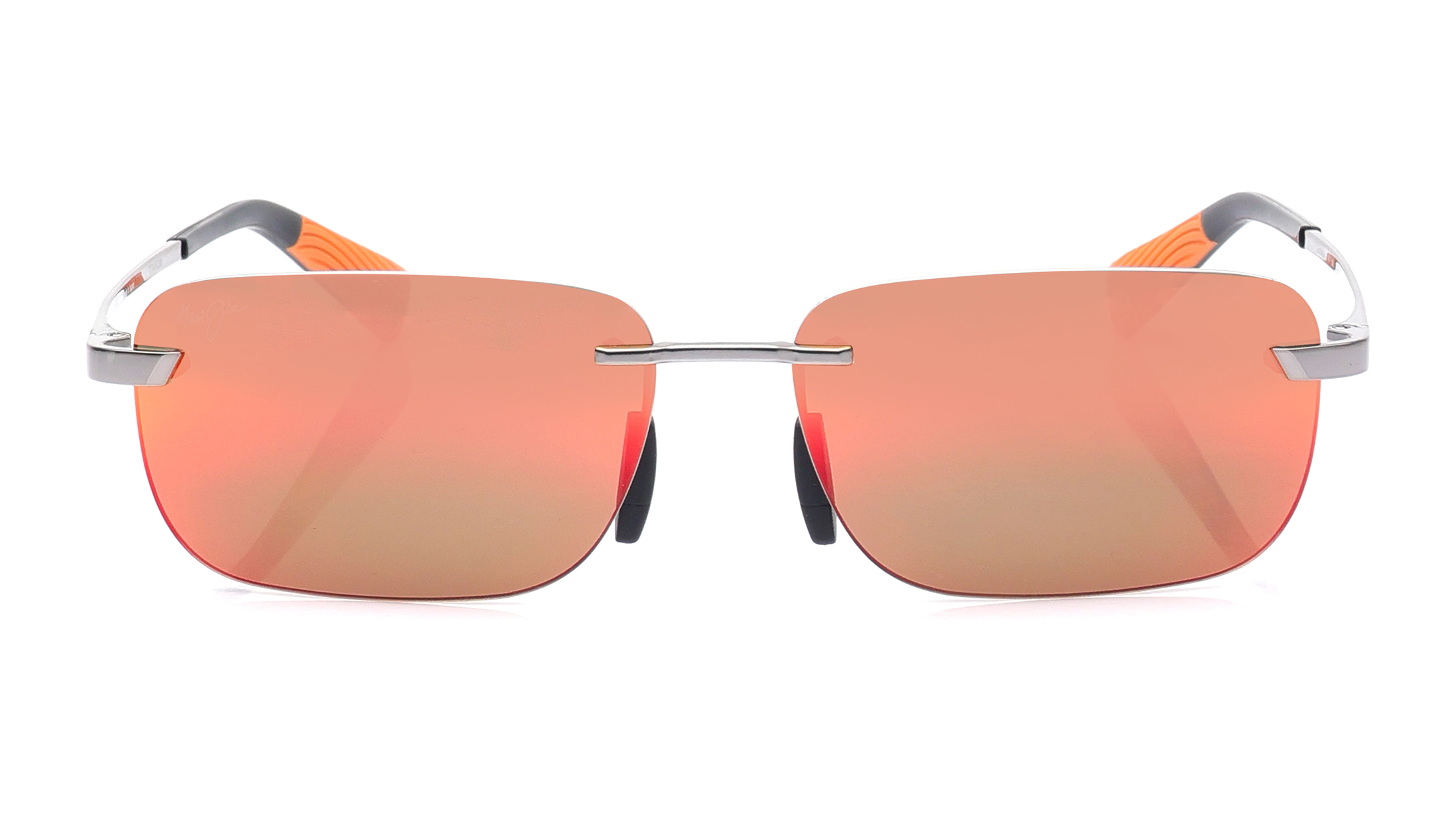 Image 1 of Orange Rectangle Sunglasses for Men and Women from Maui Jim Available at Titan Eye+