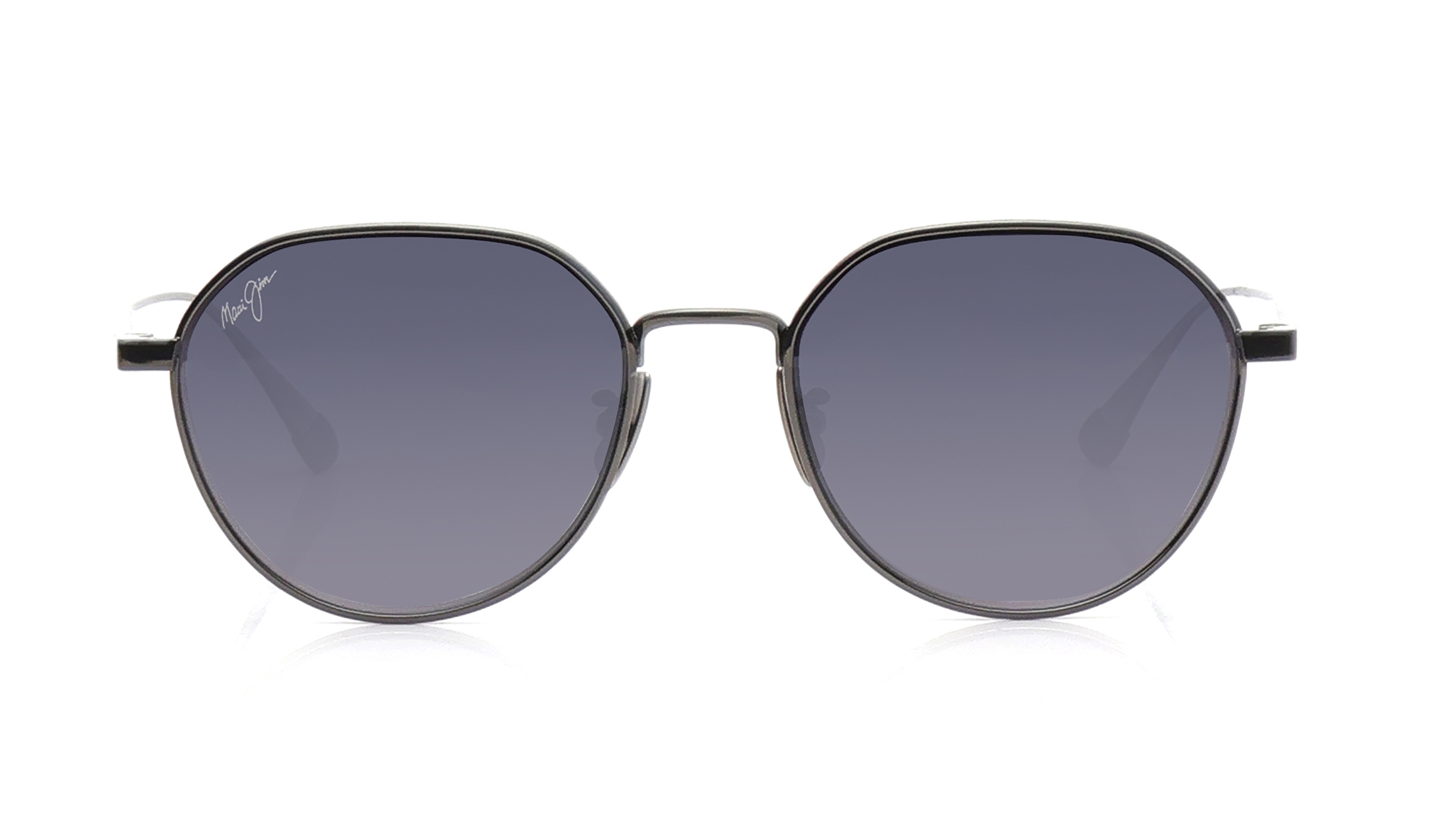 Image 1 of Grey Geometric Polarized Sunglasses for Men and Women from Maui Jim Available at Titan Eye+