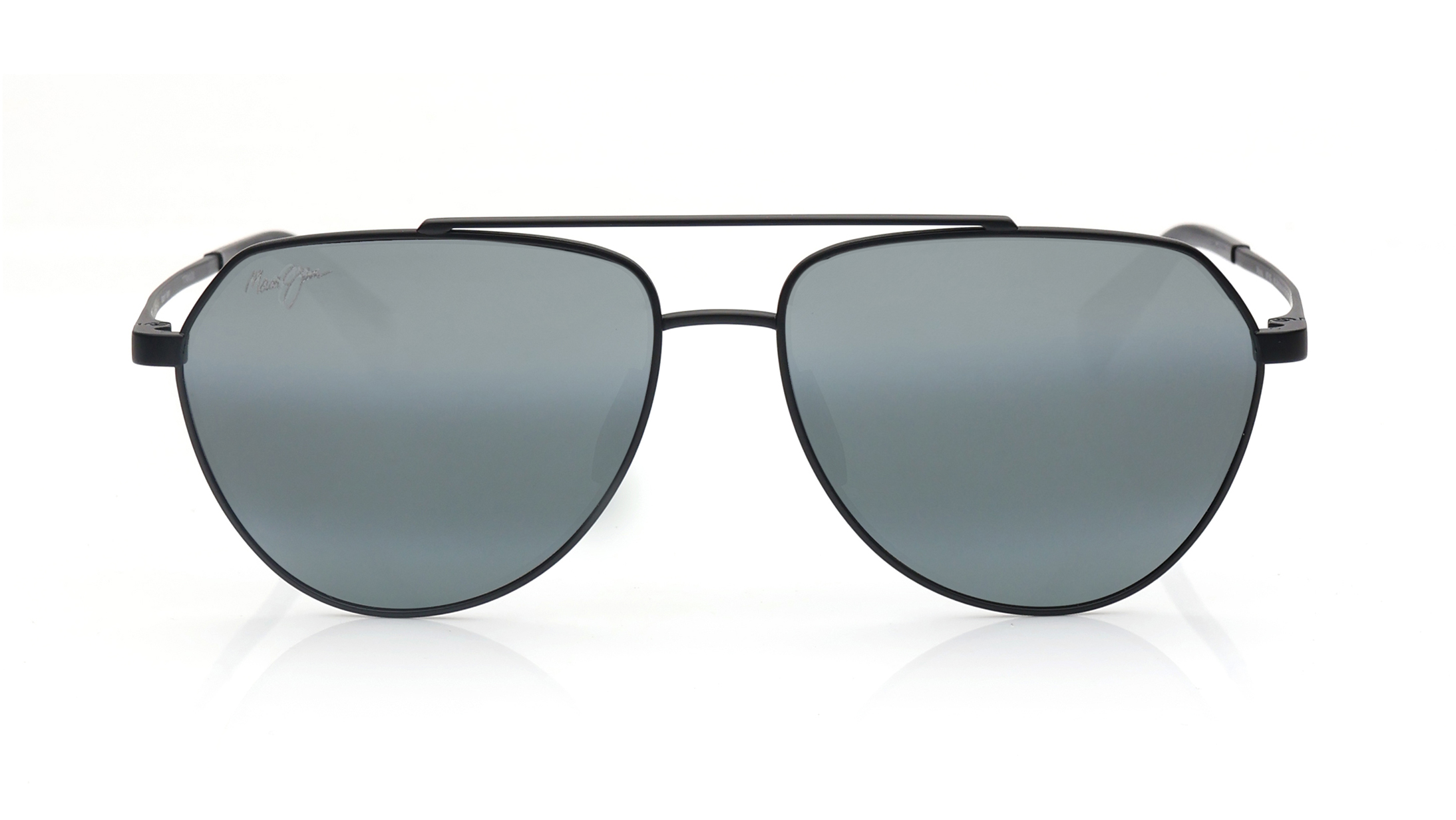 Image 1 of Grey Aviator Sunglasses for Men from Maui Jim Available at Titan Eye+