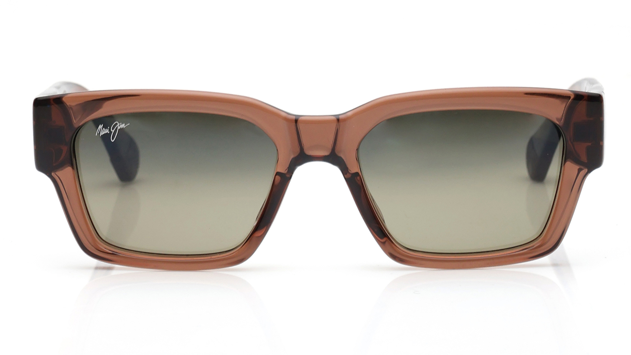 Image 1 of Green Rectangle Sunglasses for Men and Women from Maui Jim Available at Titan Eye+