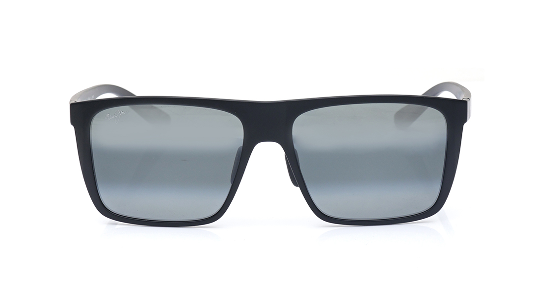Image 1 of Grey Rectangle Sunglasses for Men from Maui Jim Available at Titan Eye+