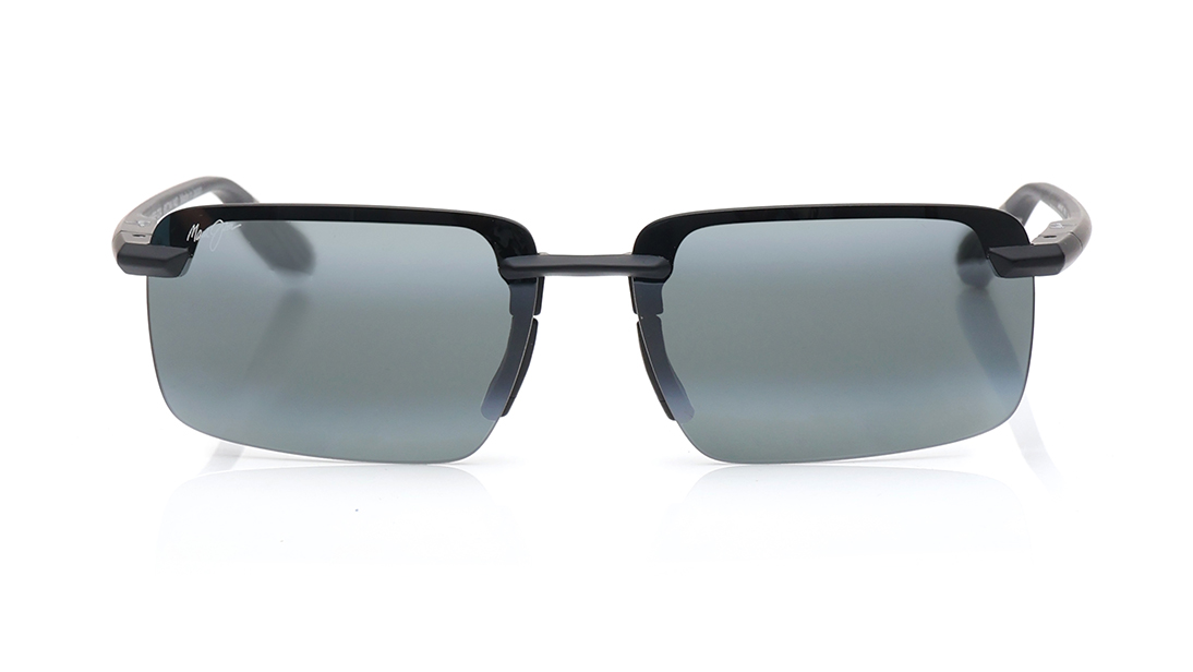 Image 1 of Grey Rectangle Sunglasses for Men from Maui Jim Available at Titan Eye+