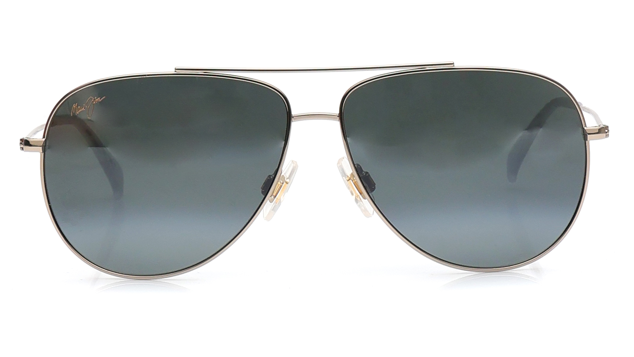 Image 1 of Grey Aviator Sunglasses for Men and Women from Maui Jim Available at Titan Eye+