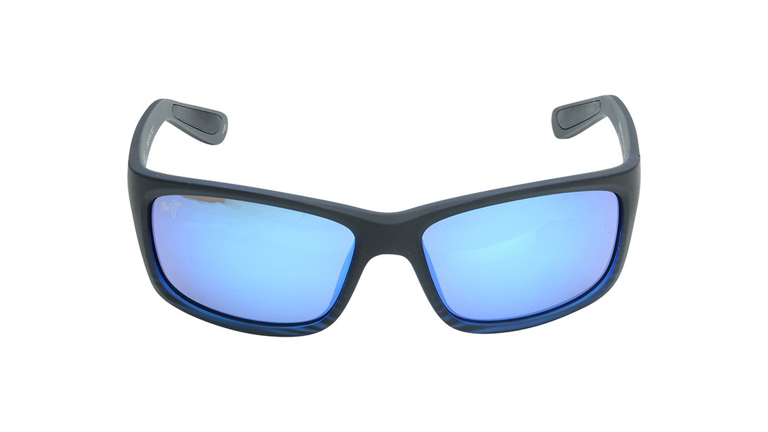 Image 1 of Blue Rectangle Sunglasses for Men and Women from Maui Jim Available at Titan Eye+