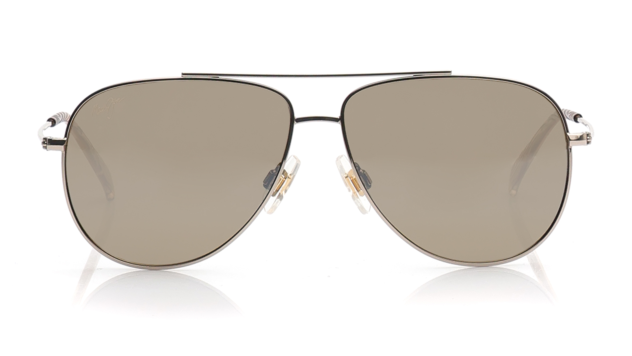 Image 1 of Bronze Aviator  Sunglasses for Men and Women from Maui Jim Available at Titan Eye+