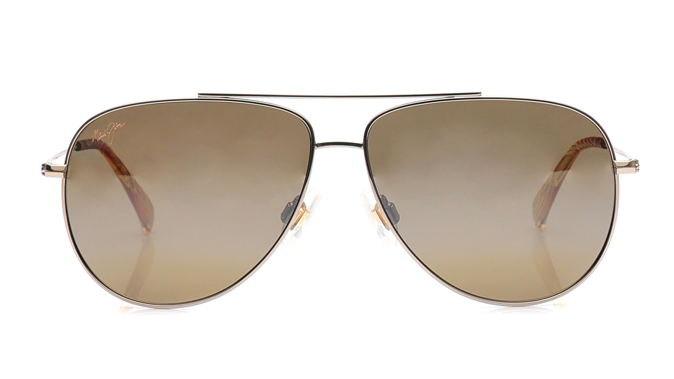 Image 1 of Bronze Aviator Sunglasses for Men and Women from Maui Jim Available at Titan Eye+