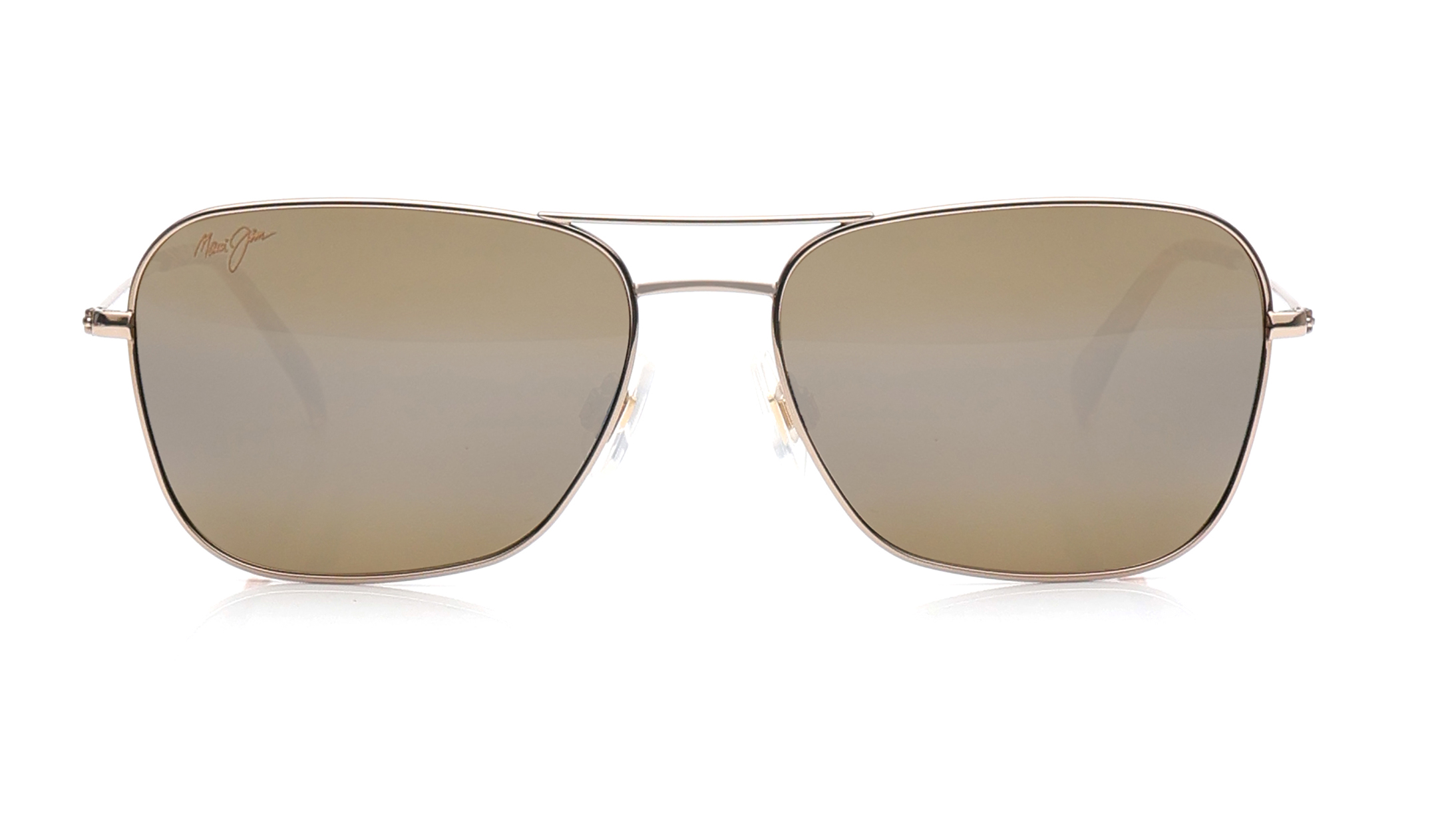 Image 1 of Bronze Aviator Sunglasses for Men from Maui Jim Available at Titan Eye+
