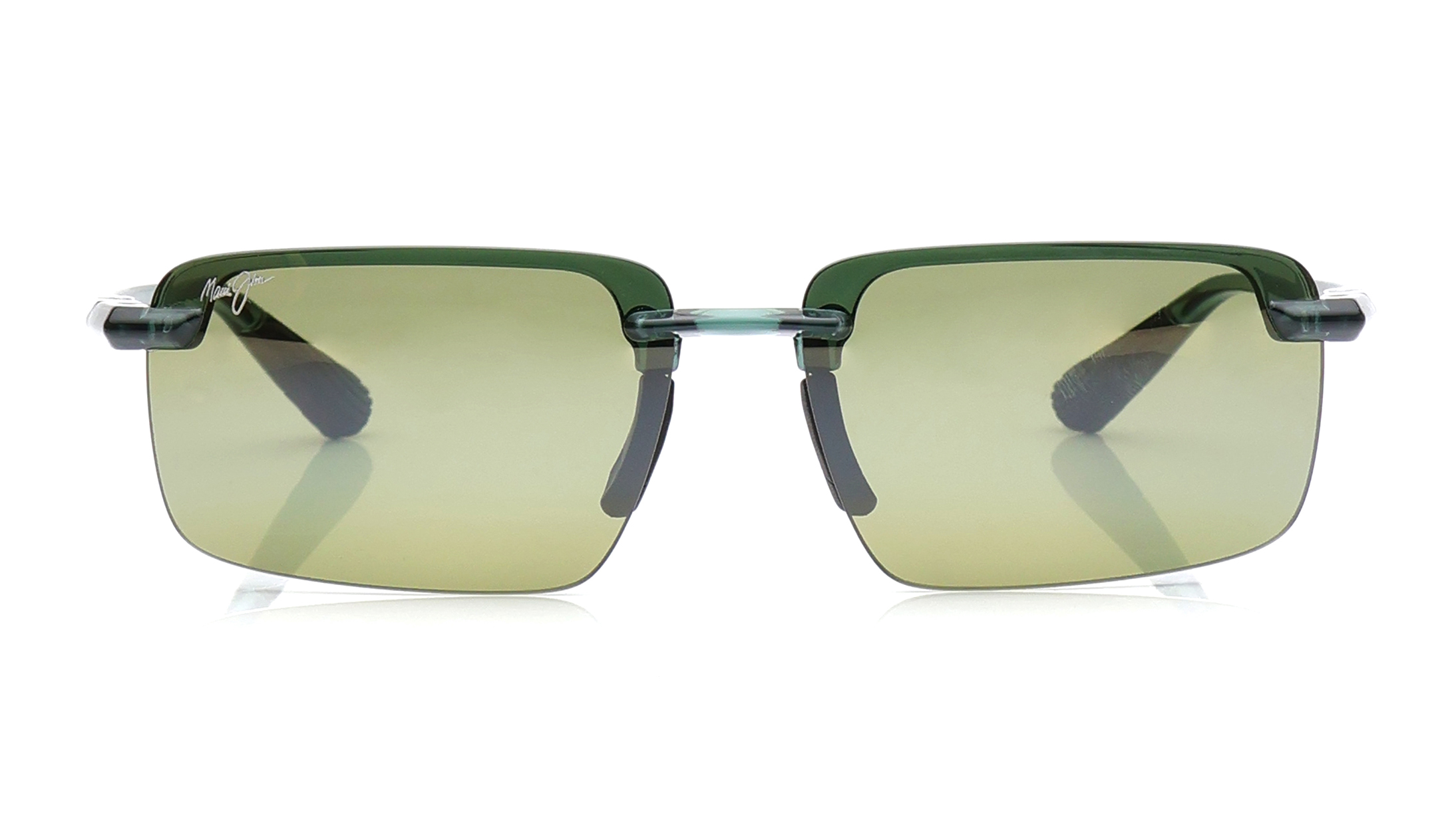 Image 1 of Green Rectangle Sunglasses for Men and Women from Maui Jim Available at Titan Eye+