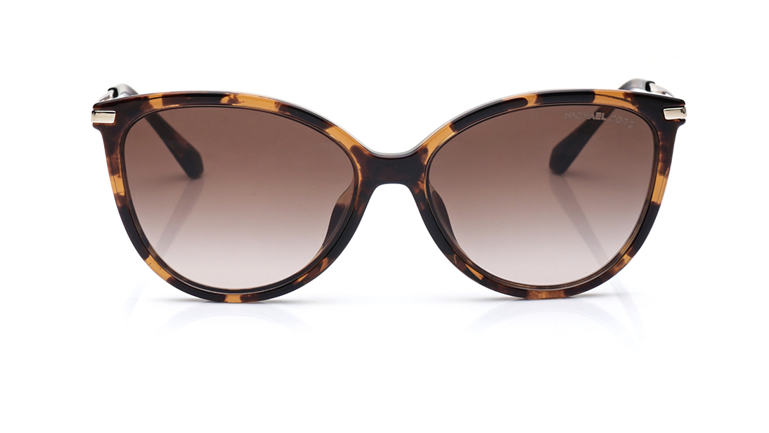 Image 1 of Brown CatEye Sunglasses for Women from Michael Kors Available at Titan Eye+