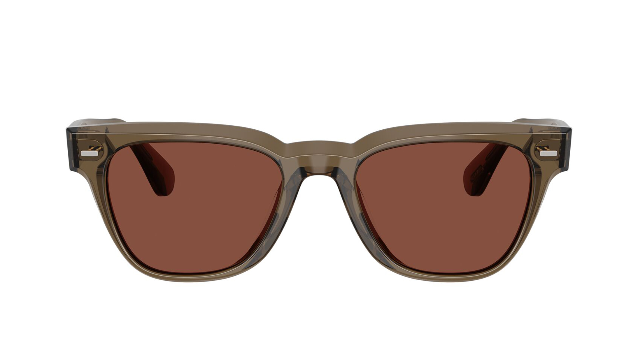 Image 1 of Brown Pillow Sunglasses for Men and Women from Oliver Peoples Available at Titan Eye+