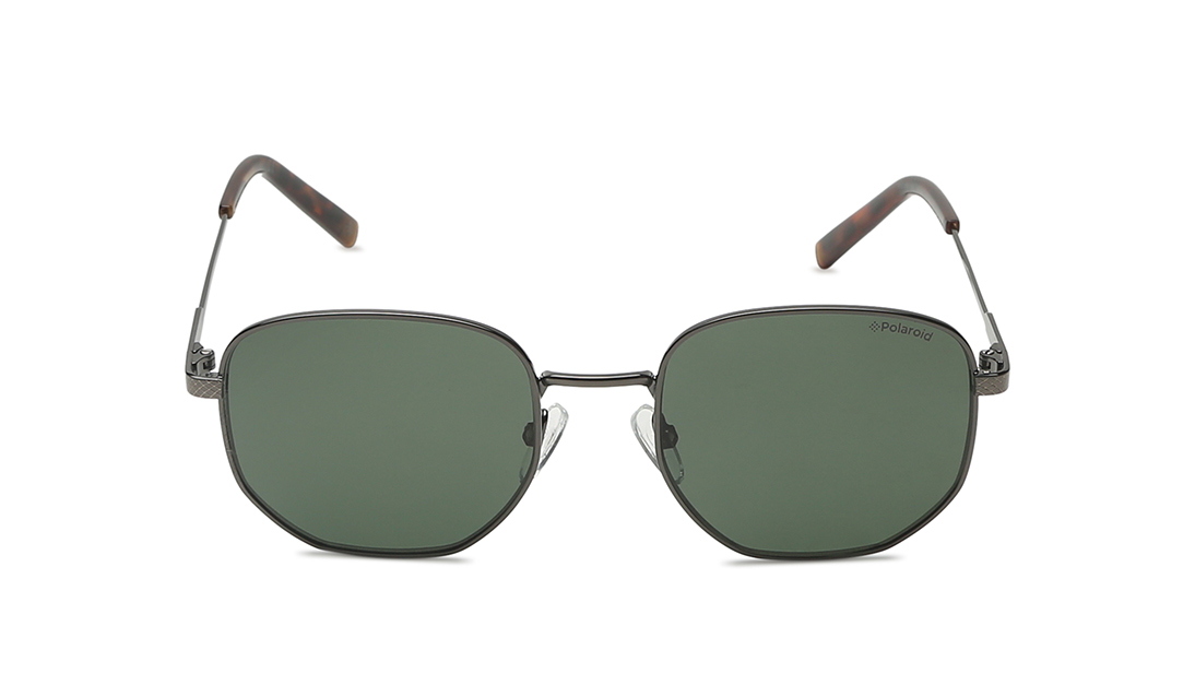 Image 1 of Green Square Sunglasses for Men and Women from Polaroid Available at Titan Eye+