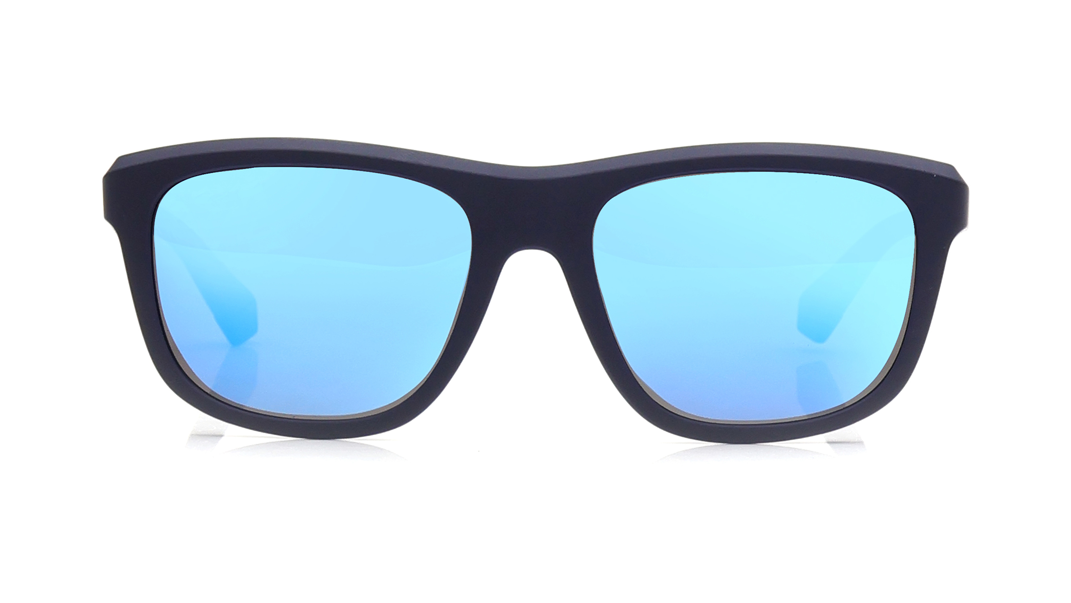 Image 1 of Blue Rectangle Eyeglasses for Men and Women from Polaroid Available at Titan Eye+