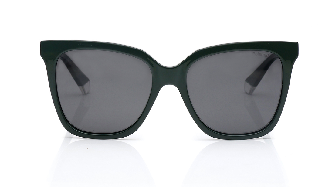 Image 1 of Blue Rectangle Sunglasses for Men from Polaroid Available at Titan Eye+
