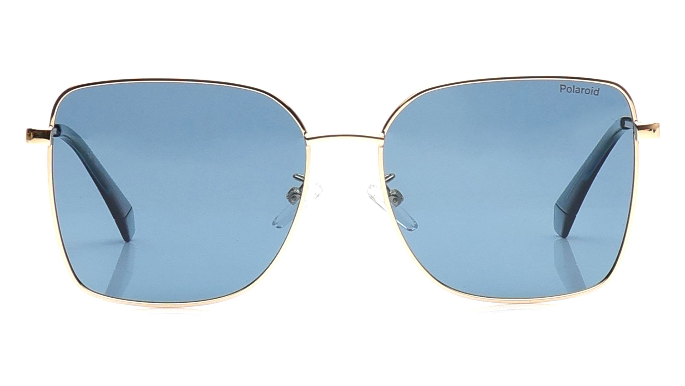 Image 1 of Black Rectangle Sunglasses for Women from Polaroid Available at Titan Eye+