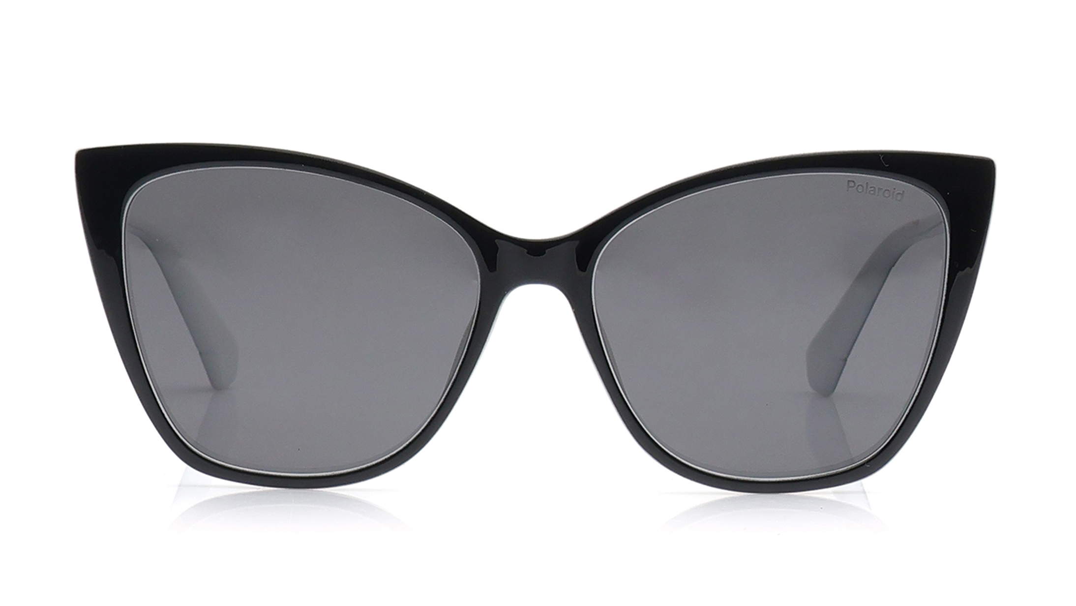 Image 1 of Grey Rectangle Sunglasses for Women from Polaroid Available at Titan Eye+