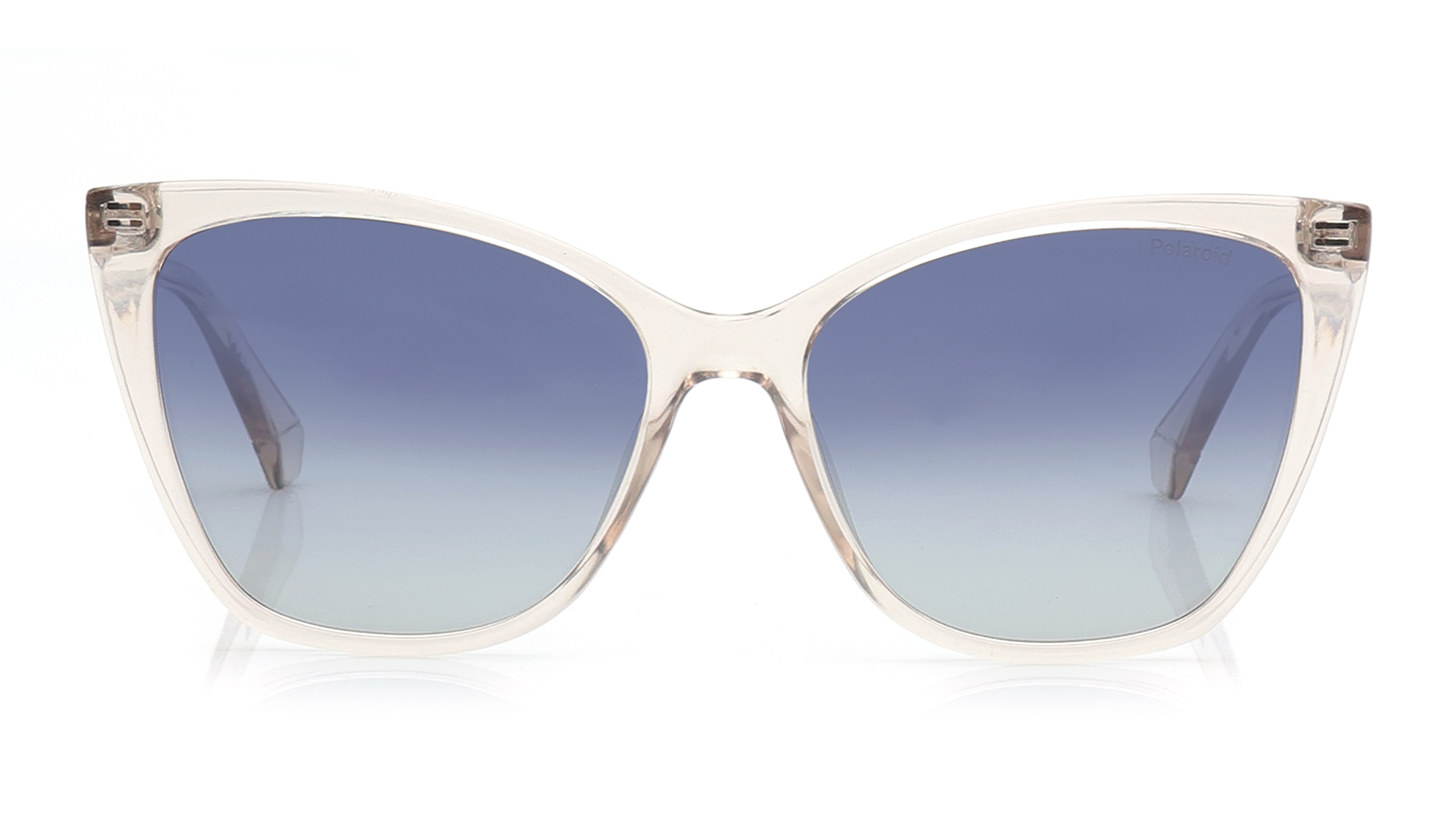 Image 1 of Blue Rectangle Sunglasses for Women from Polaroid Available at Titan Eye+