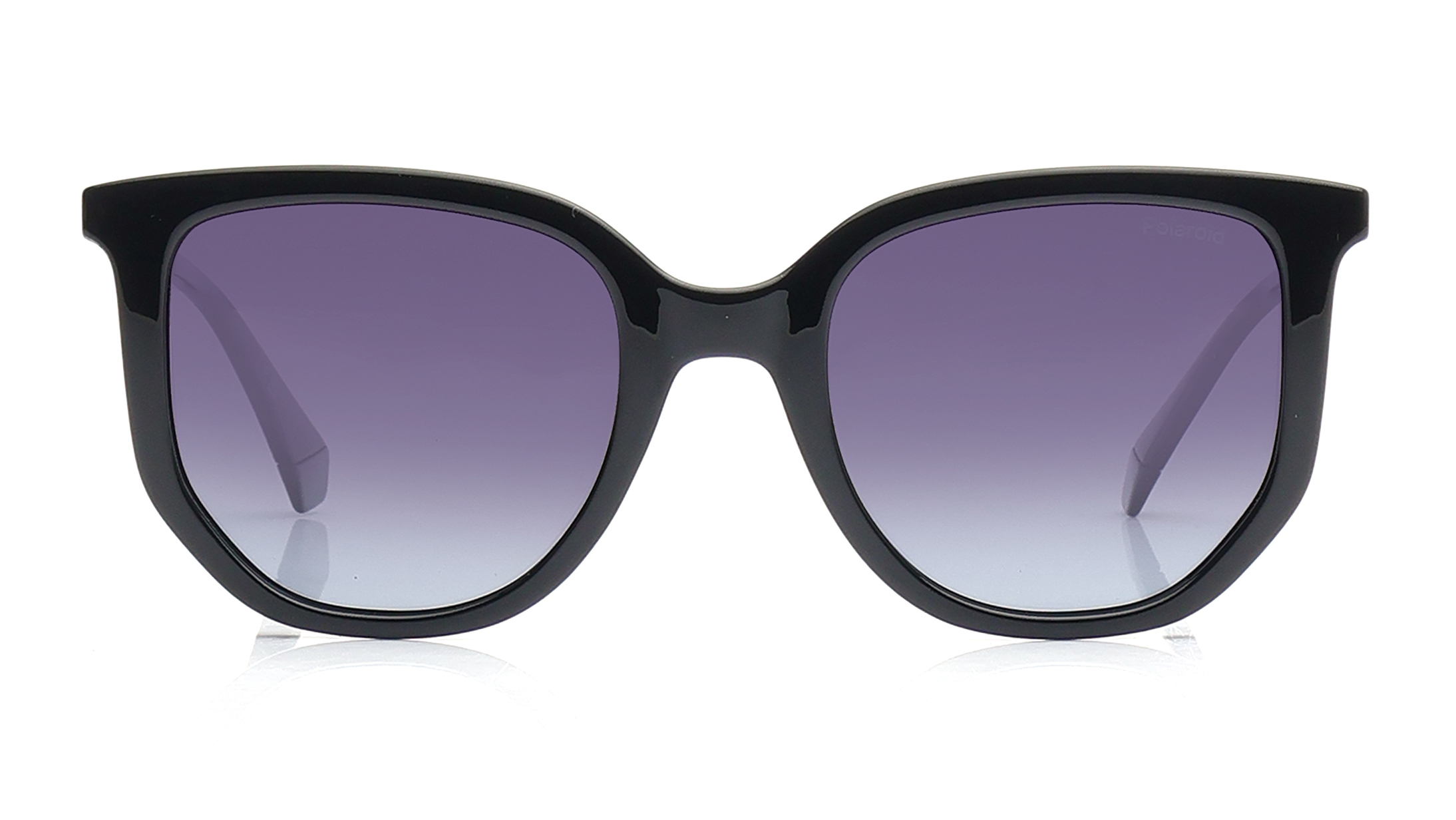 Image 1 of Grey Rectangle Sunglasses for Women from Polaroid Available at Titan Eye+