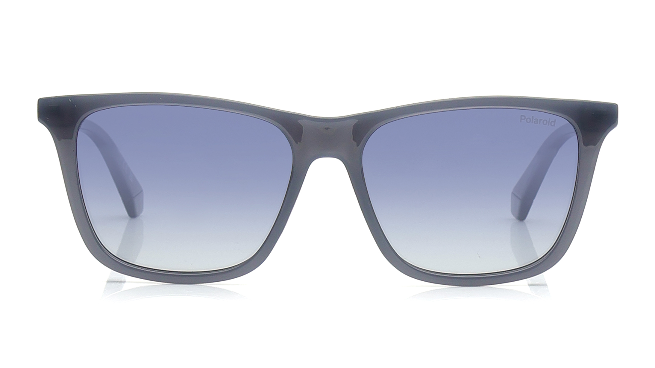 Image 1 of Blue Rectangle Sunglasses for Men from Polaroid Available at Titan Eye+