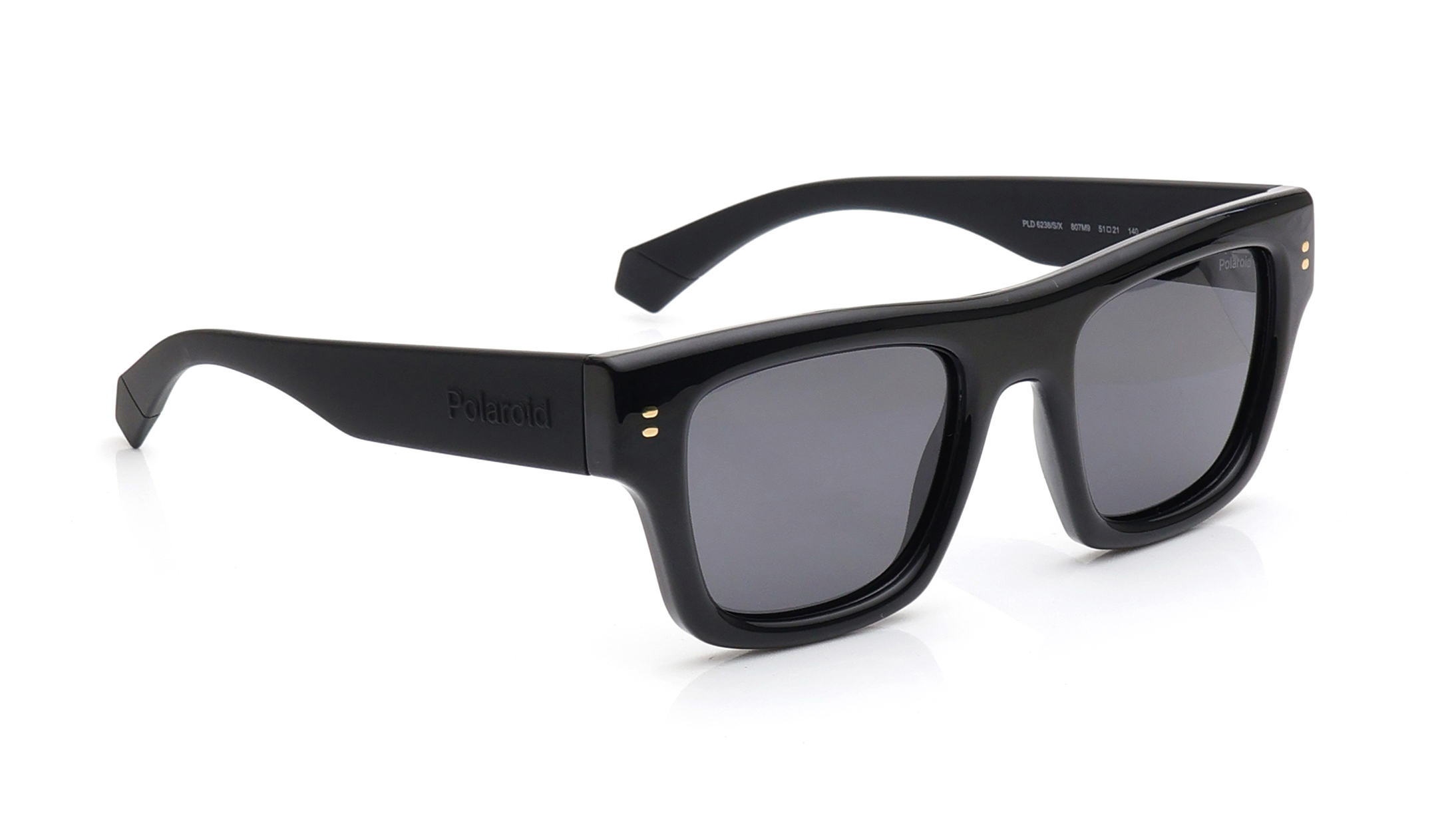 Grey Rectangle Polarized Sunglasses for Men available online at