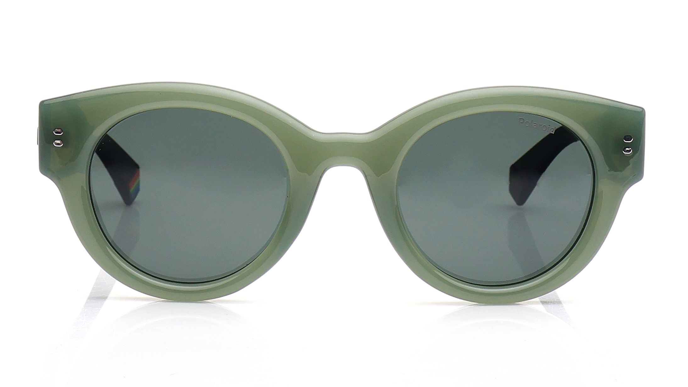 Image 1 of Green CatEye Sunglasses for Men and Women from Polaroid Available at Titan Eye+