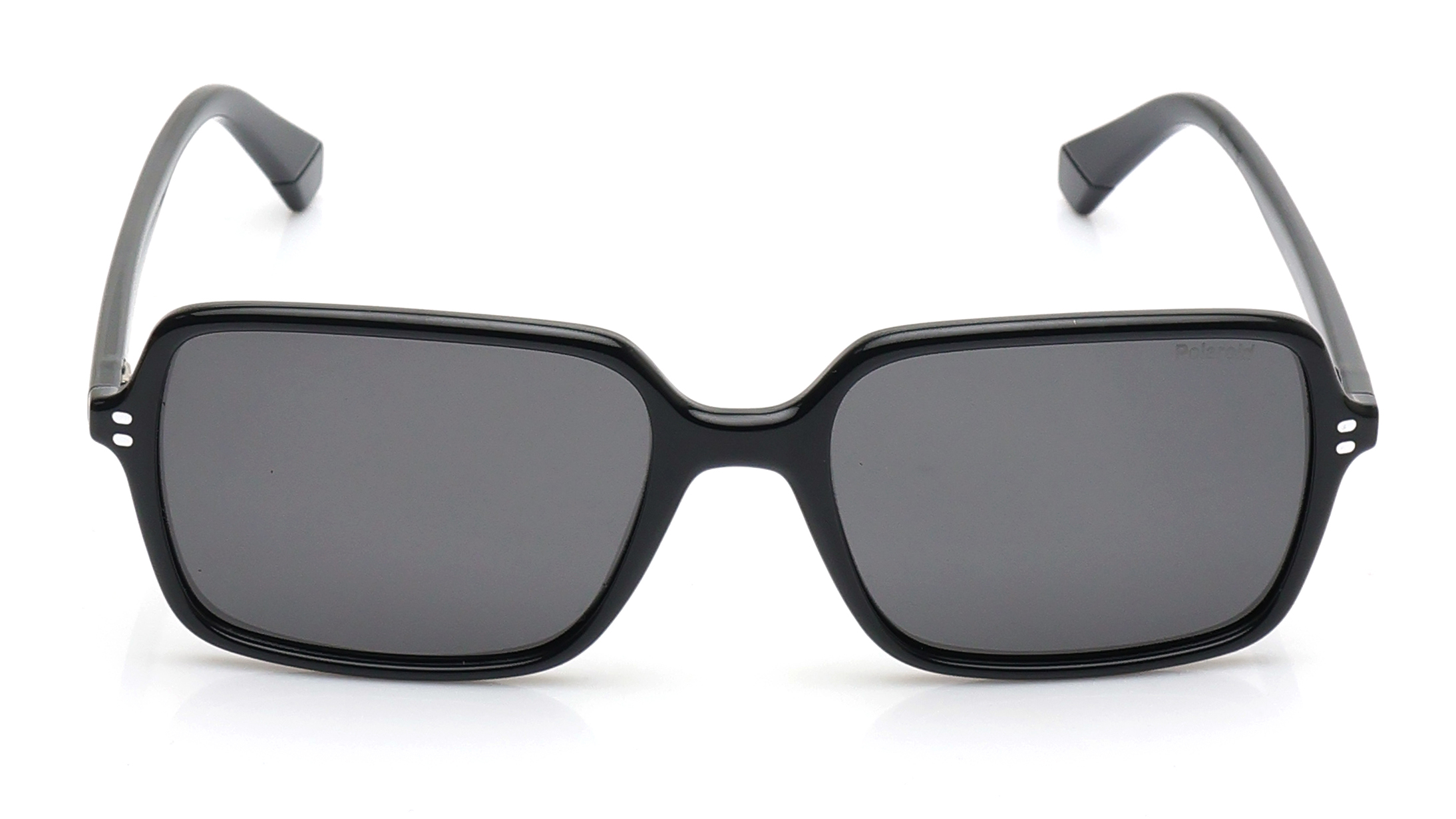 Image 1 of Grey Square Sunglasses for Men from Polaroid Available at Titan Eye+